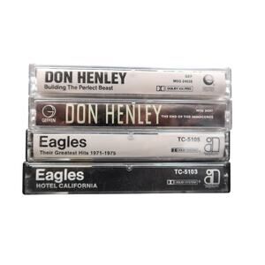 Eagles / Don Henley Audio Cassette Set of 4 Untested Vintage Classic Rock